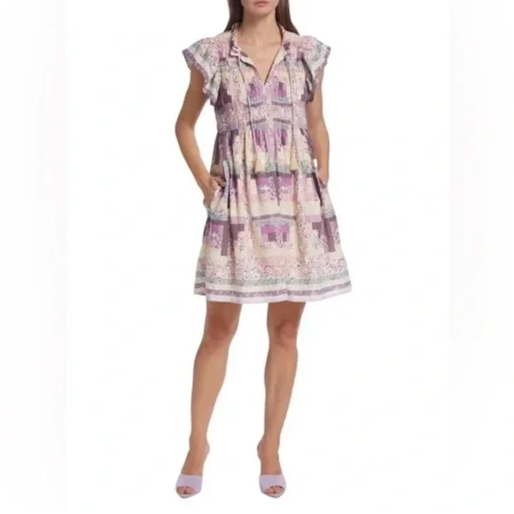 Sea Naya Flutter Sleeve Dress L - Picture 1 of 8